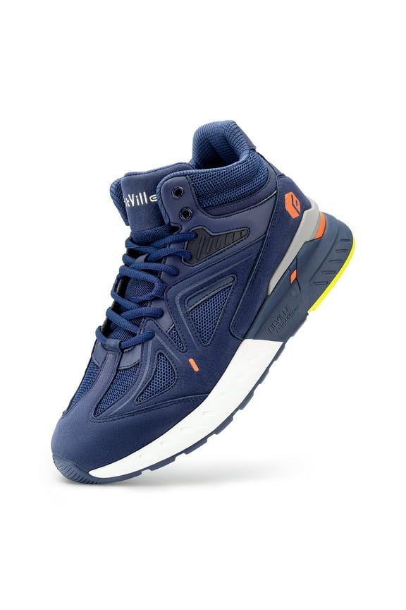 Men's Wide Basketball Shoes High-Top Sneakers with Ankle Support, 10 x-Wide