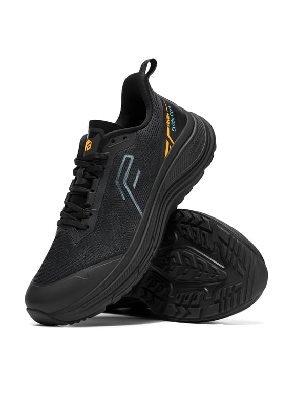 Men's Wide Fit Slip-Resistant Running Shoes Thick-Sole Upgraded Arch Support Shoes for Men
