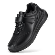 Men's Wide Slip-Resistant Diabetic Shoes for Men Arch Support Adjustable Dress Shoes for Swollen Foot