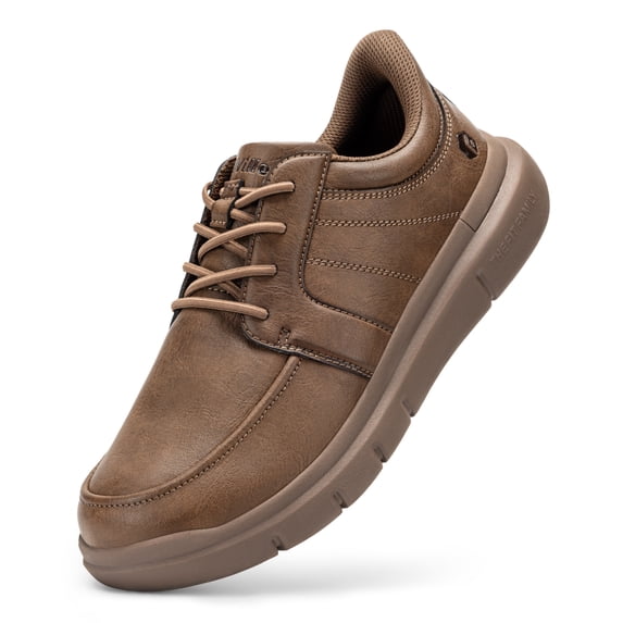 FitVille Men's Wide Slip-Resistant Slip-on Dress Shoes Comfort Casual Shoes——EasyWalk Slip-On Dress Shoes V3