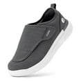 thumbnail image 1 of FitVille Mens Diabetic Shoes Wide Walking Shoes for Swollen Foot, Deep Gray, 12 Wide, 1 of 6