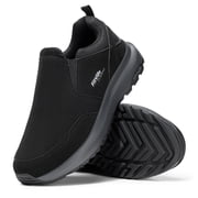 FitVille Mens Extra Wide Hiking Shoes Slip on Outdoor Walking Shoes Mountain Sneaker Loafers
