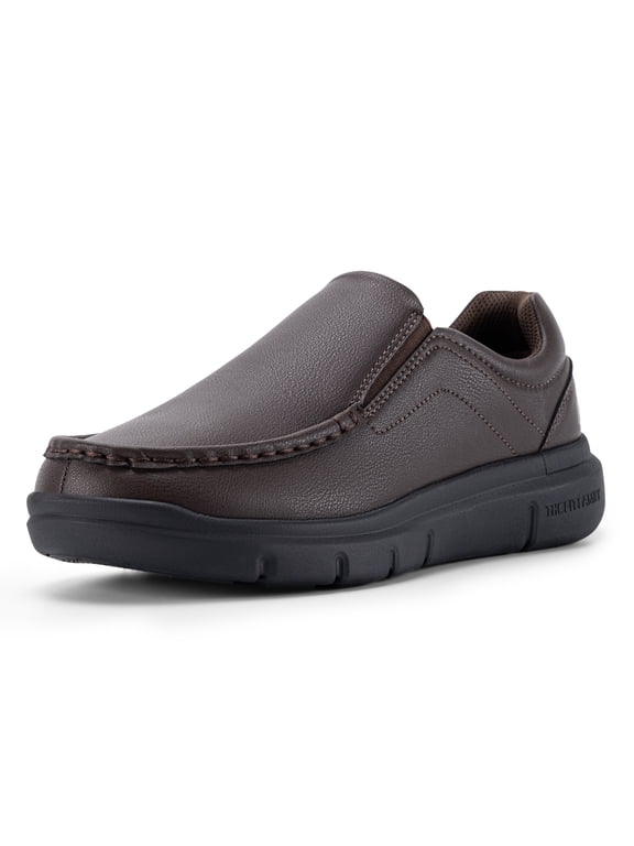 Mens Extra Wide Slip on Oxford Shoes Leather Loafers Casual Shoes for Men