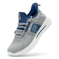 thumbnail image 1 of FitVille Mens Road Running Shoes Athletic Sneakers with Wide Toe Box (Gray & Blue, 9 x-Wide), 1 of 6
