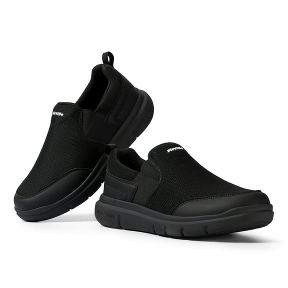 FitVille Mens Slip on Casual Shoes Loafers, Wide Width Available