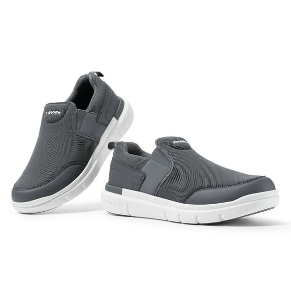 FitVille Mens Slip on Casual Shoes Loafers, Wide Width Available
