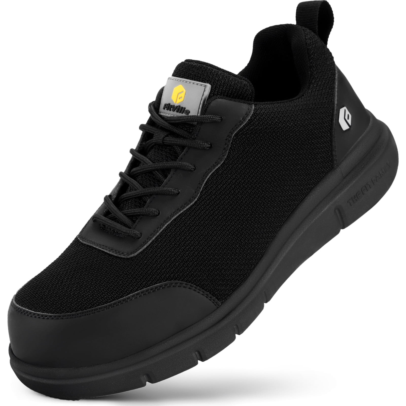 FitVille Mens Steel Toe Safety Shoes Extra Wide Composite Toe Work Shoes for Men Size 8 14 Walmart