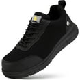 FitVille Mens Steel Toe Safety Shoes Extra Wide Composite Toe Work ...