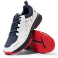thumbnail image 1 of FitVille Mens Athletic Shoes Gym & Workout Sneakers, Walking Shoes with Arch Support (White Cobalt,8), 1 of 8