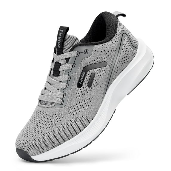 FitVille Wide Walking Shoes for Men Cushioned Running Shoes Mens Athletic Shoes Arch Support,11.5 Wide
