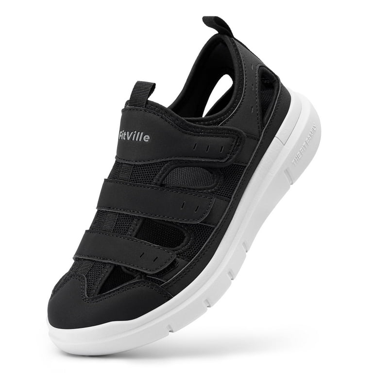 FitVille Wide Mens Closed Toe Sandals Outdoor Summer Comfort  display picture 1