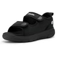 thumbnail image 1 of FitVille Wide Width Mens Sandals Open Toe Sandals for Men Diabetic Shoes for Men with Arch Support, Black, 9.5 Wide, 1 of 7