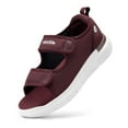 thumbnail image 1 of FitVille Wide Sandals for Women Diabetic Sandals with Arch Support Adjustable Straps, Burgundy, 7 Wide, 1 of 8