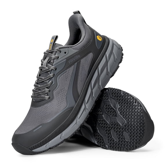FitVille Extra Wide Shoes for Men Running Walking Comfortable Wide Toe Box Shoes for Men Lightweight Sneakers Non Slip Cushioned