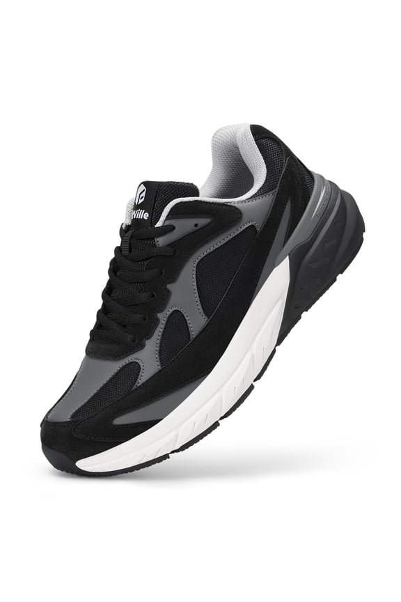 Extra Wide Shoes for Men, Arch Support Walking Shoes Wide Width Comfortable Running Shoes