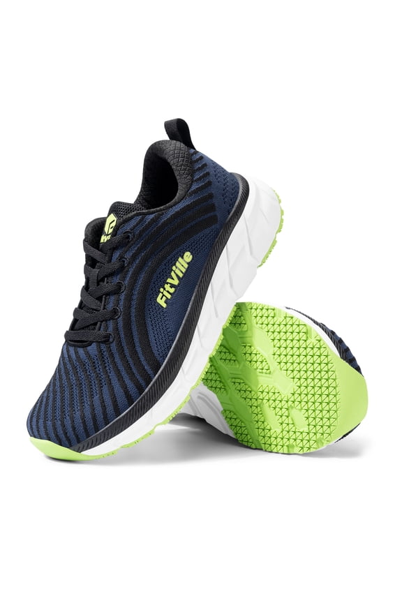 Wide Mens Running Shoes Cushioned Breathable Sneakers for Men with Arch Support