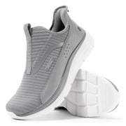 Wide Mens Slip on Walking Shoes with Arch Support Sneakers for Men