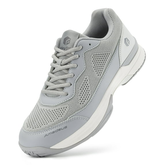 FitVille Wide Pickleball Shoes for Men Tennis Shoes Sneakers for All Court Racquetball Athletic Shoes with Arch Support, 9 Wide