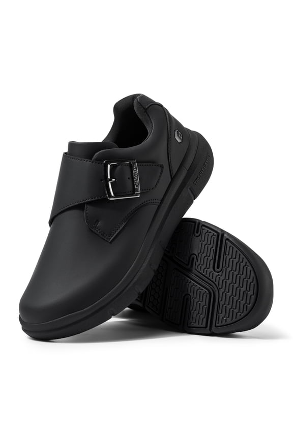 Wide Mens Casual Oxford Shoes Diabetic Shoes for Men Swollen Foot, Black, 12 Wide