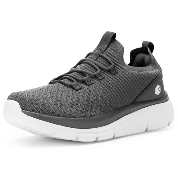 FitVille Wide Slip on Shoes for Men, Mens Casual Walking Shoes, Lightweight and Breathable