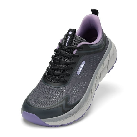 FitVille Wide Women's Sneakers for Running & Walking, Cushion Arch Support Gym Shoes