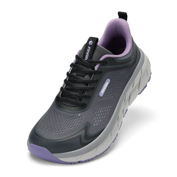 FitVille Wide Women's Sneakers for Running & Walking, Cushion Arch Support Gym Shoes