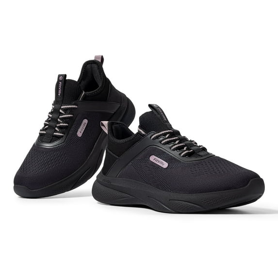 FitVille Extra Wide Walking Shoes for Women, Hands Free Slip On Sneakers Lightweight Running Shoes Arch Support - V1