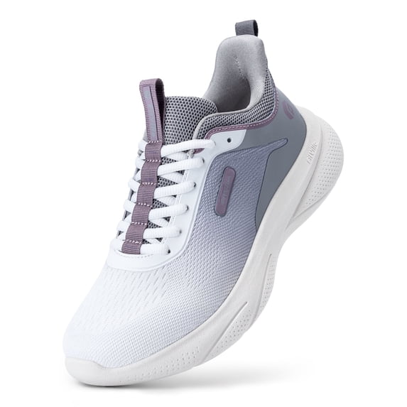 FitVille Wide Walking Shoes for Women, Hands Free Slip On Sneakers Lightweight Running Shoes Arch Support - V2