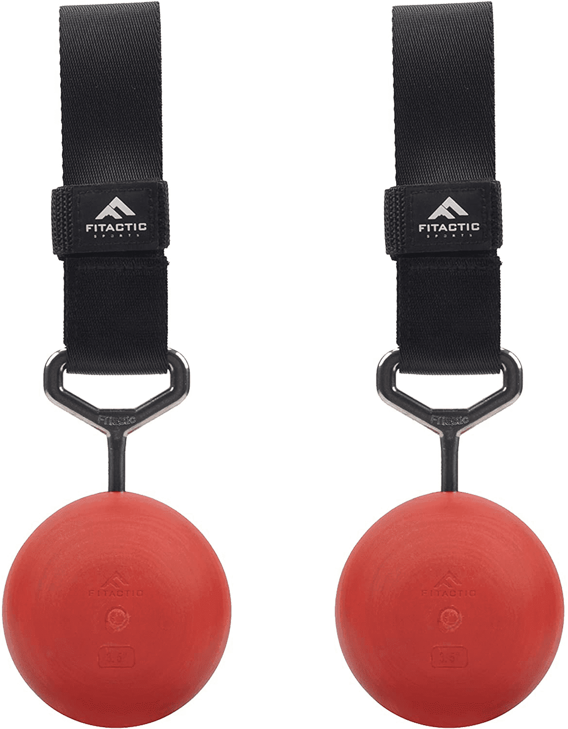 Fitactic Rock Climbing Solid Training Cannonball Bomb Power Pull up Ball Hold Grips for Straps for Finger, Forearm, Biceps, Back Muscles