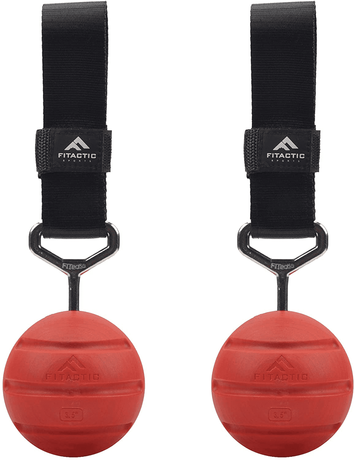 Fitactic Rock Climbing Solid Training Cannonball Bomb Power Pull up Ball Hold Grips for Straps for Finger, Forearm, Biceps, Back Muscles