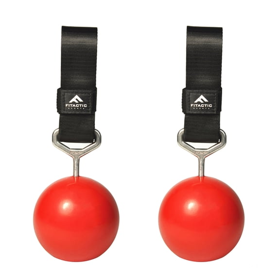 Fitactic Rock Climbing Solid Training Cannonball Bomb Power Pull up Ball Hold Grips for Straps for Finger, Forearm, Biceps, Back Muscles