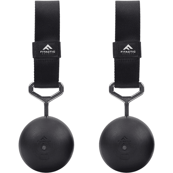 Fitactic Rock Climbing Solid Training Cannonball Bomb Power Pull up Ball Hold Grips for Straps for Finger, Forearm, Biceps, Back Muscles
