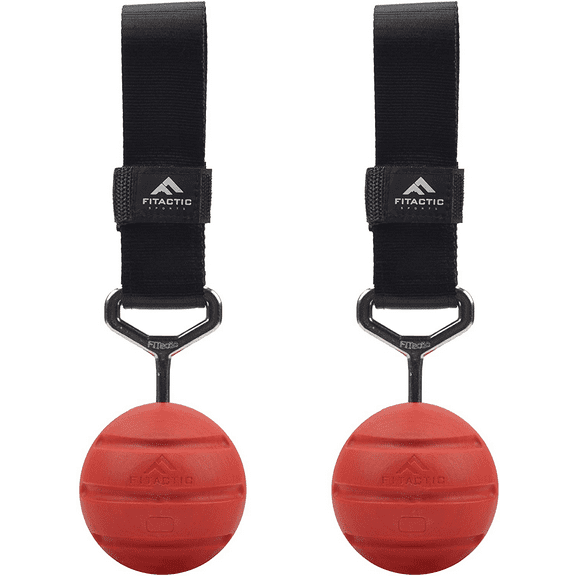 Fitactic Rock Climbing Solid Training Cannonball Bomb Power Pull up Ball Hold Grips for Straps for Finger, Forearm, Biceps, Back Muscles