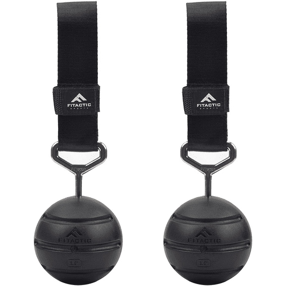 Fitactic Rock Climbing Solid Training Cannonball Bomb Power Pull up Ball Hold Grips for Straps for Finger, Forearm, Biceps, Back Muscles