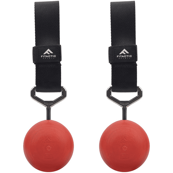 Fitactic Rock Climbing Solid Training Cannonball Bomb Power Pull up Ball Hold Grips for Straps for Finger, Forearm, Biceps, Back Muscles