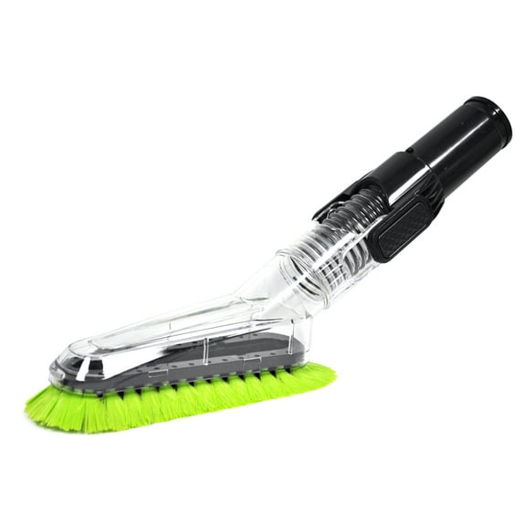 Fitall Multi Angle Clear Green Bristles Dusting Brush Vacuum Attachment