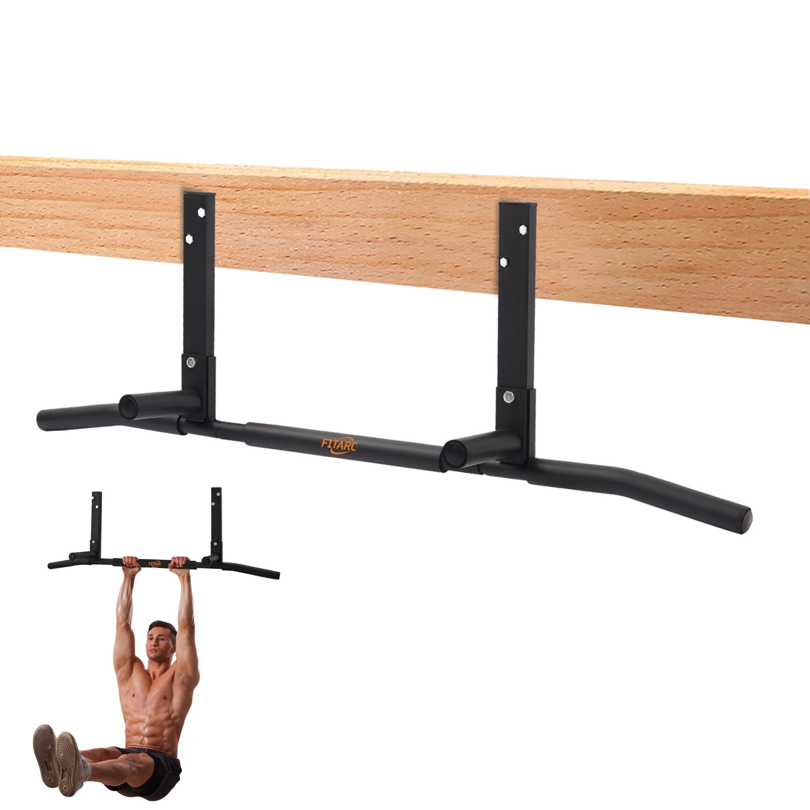 Free Shipping! Fitarc Joist Mount Pull Up Bar 42 Inch Wide Heavy Duty ...