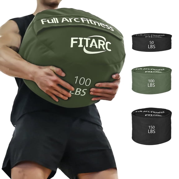 Fitarc Exercise Strength Training Sandbag for Weight 100 Lbs, Sand Not Included, Green