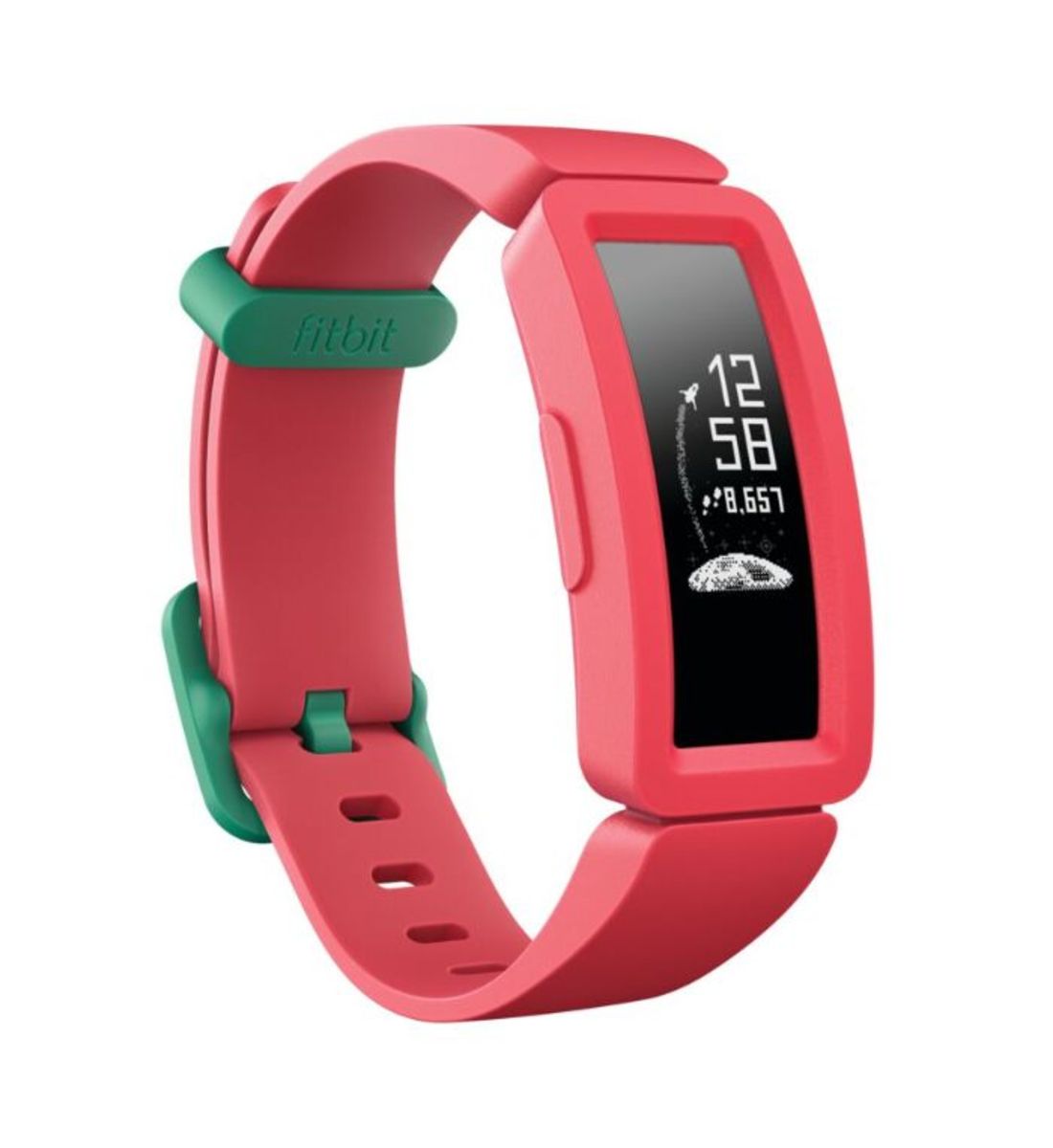 Fitbit Ace 2 Activity Tracker for Kids 6+, Watermelon/Teal Clasp,One Size - image 1 of 6