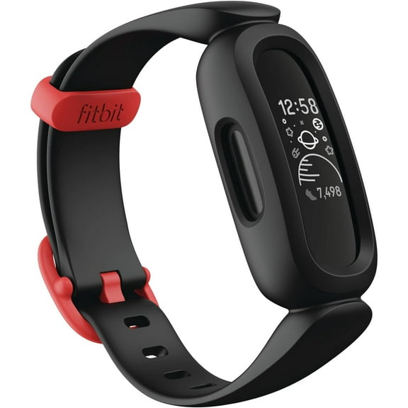 Fitbit Ace 3 Activity Tracker for Kids 6+ Black Racer Red