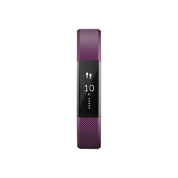 Fitbit Alta - Activity tracker with band - elastomer - plum - band size: L - monochrome - Bluetooth