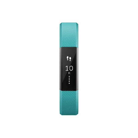 Fitbit Alta - Activity tracker with band - elastomer - teal - band size: L - monochrome - Bluetooth