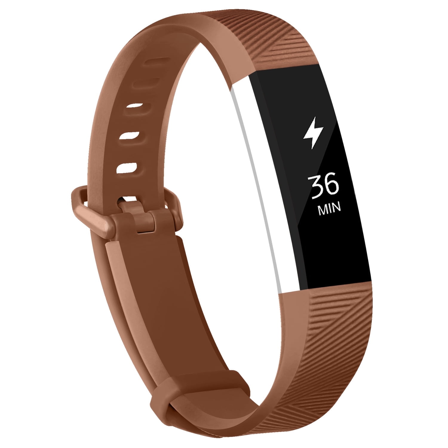 Fitbit Alta Bands Fitbit Alta HR Strap Adjustable Replacement Wrist Bands Soft Silicone Material Strap(Brown, Small) - image 1 of 7