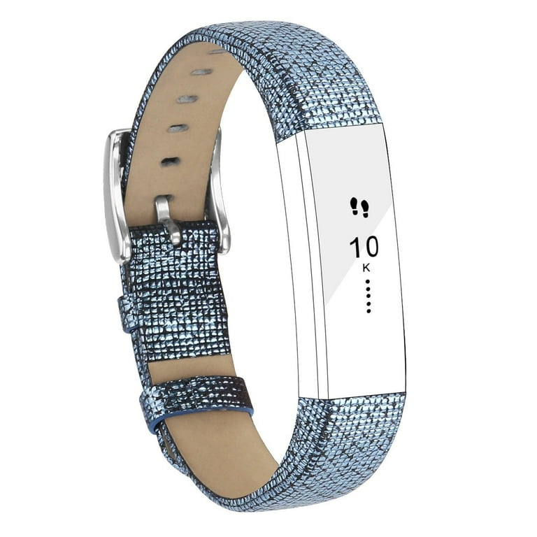 Fitbit Alta Bands Leather Alta HR Bands Adjustable Replacement Sport Strap Band for Fitbit Alta HR Accessory Blue Bstyle Walmart
