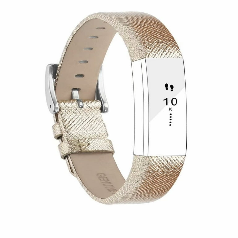 Fitbit Alta Bands Leather Alta HR Bands Adjustable Replacement Sport Strap Band for Fitbit Alta HR Accessory Gold Walmart