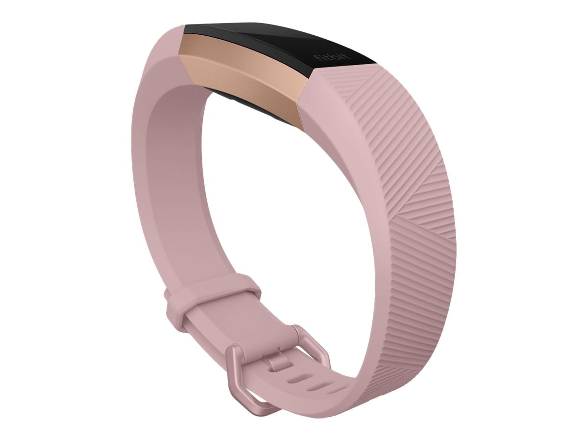 Fitbit Alta HR - Special Edition - activity tracker with band - rose gold -  band size: S - monochrome - 0.81 oz