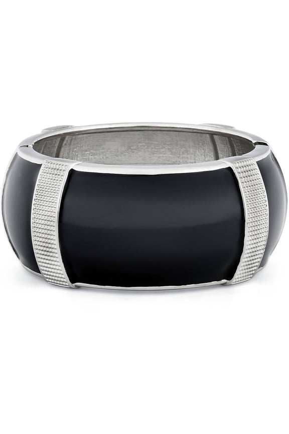 Fitbit Black Enamel Textured Enhancer Bangle Bracelet for Fitbit Charge