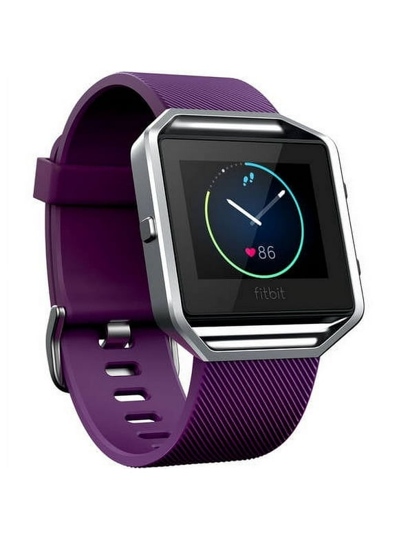 Fitbit Blaze - Smart watch with band - elastomer - plum - L size - Bluetooth - 1.55 oz