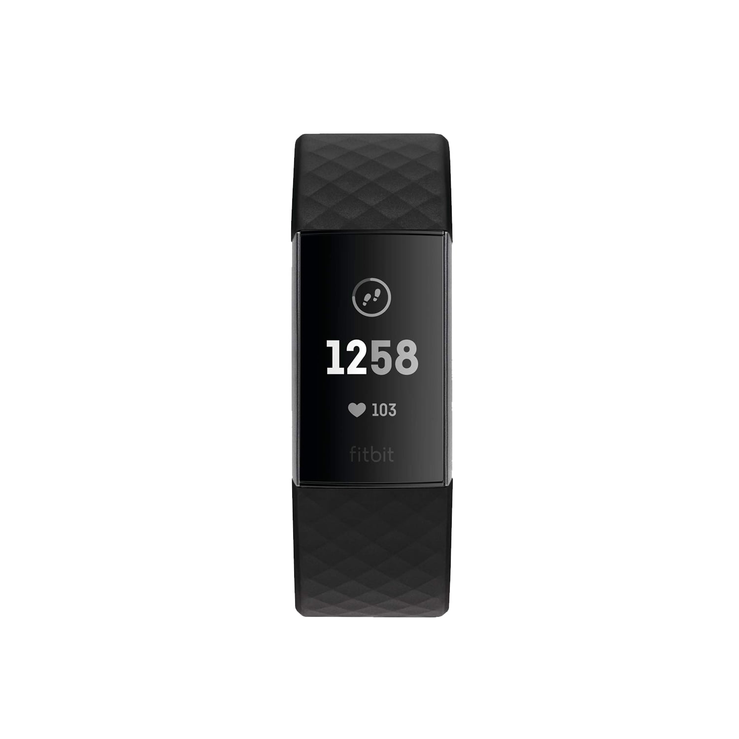 Fitbit Chrge 3 Fitness Activity Tracker Graphite/Black One Size 0.06 Pound New