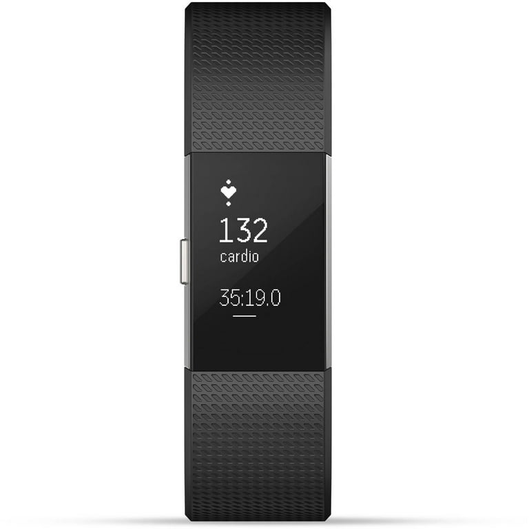 Fitbit Charge 2 Silver - Large, Wireless Fitness Activity